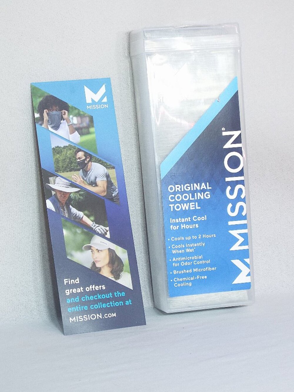 Mission Gray Original Cooling Towel Instant Cool For Hours ( New in Box)